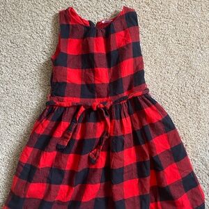 Girls Buffalo Plaid Christmas Dress Size 6